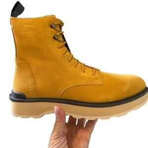 NWT Sorel Hi Line Lace Up Waterproof Platform Boots Suede Leather Women 9.5 $185